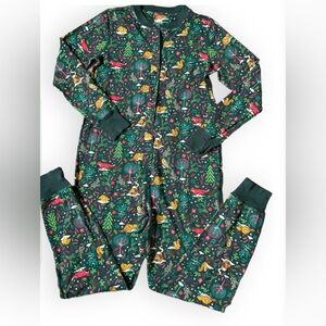 Roots Onsie Woodland Animals Cabincore Pajamas Size S